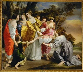 Moses räddad ur Nilen (olja på duk)