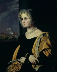Porträtt av Ekaterina Avdulina, hennes Yakovleva (1788-1832) 1822-23