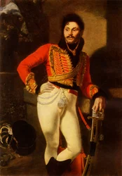 Porträtt av Evgraf Vladimirovich Davydov, 1822, 1965.