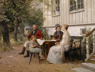 I trädgården