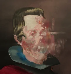 Velazquez Disintegrating, 2020-2025 (akryl och olja på duk)