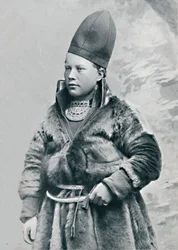 En ung lapplänning i vinterdräkt, 1912