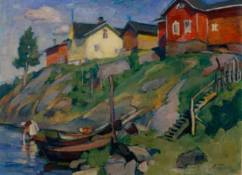 En lantby i Finland, 1915