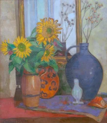 Solros med Matisse-skål
