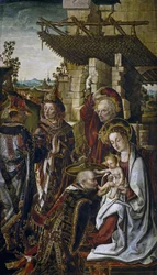 Tillbedjan av Magi, ca. 1490-1499