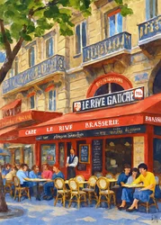 Det livliga Paris-kaféet