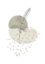 Minimalistisk botanisk gren
