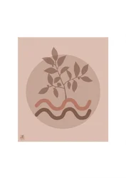 Minimalistiska botaniska vågor