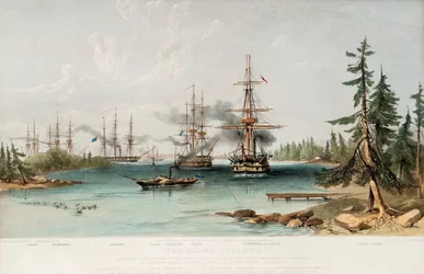 Ålandsöarna den 22 juli 1854, 1855
