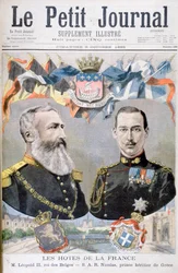 Kung Leopold II av Belgien och Prins Nicholas av Grekland och Danmark, 1895.