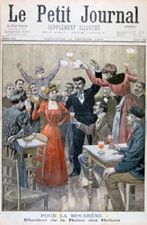 Mitt på fastan, val av drottningens drottning, 1900