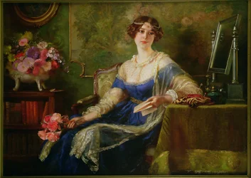 A Young Beauty (olja på duk)