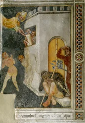 Miracle of Saint Augustine, en oskyldig fånge släpps (Fresco
