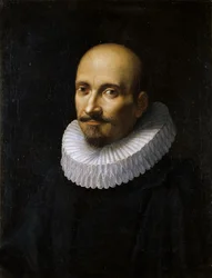 Porträtt av Marcello Provenzale 1575-1639, första tredjedelen av 1600-talet.