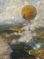 I en fången ballong över Vogeserna
