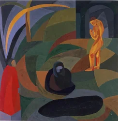 Komposition med tre figurer, 1911-1941.