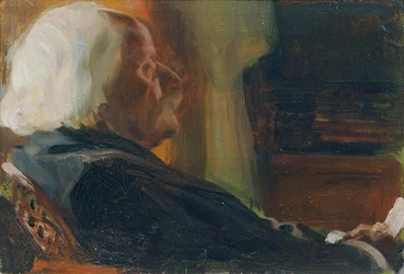 Porträtt av kompositören Karl Goldmark 1830-1915, 1905.