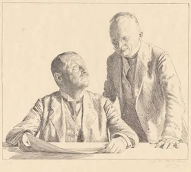 Dubbelporträtt av samlarna Guido von Usedom och Gustav von Houwald Den Sammler