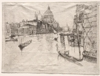Ingången till Canal Grande, Venedig, 1880.