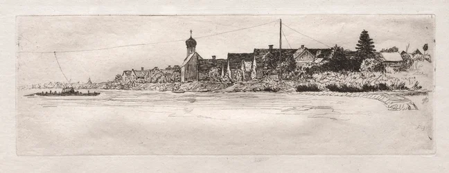 Färja vid Schwabel Weiss, 1879.