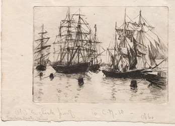 Segelbåtar, Venedig, 1880.