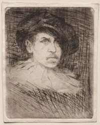 Självporträtt i kostym, 1880.