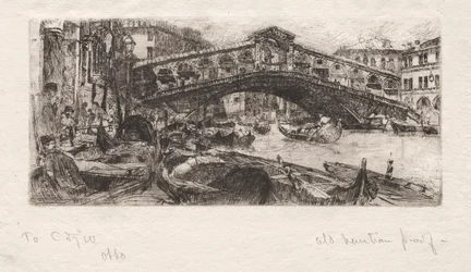 Rialto, Venedig, 1880.