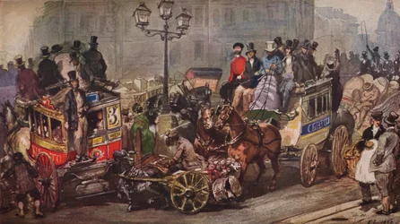 "Scen på Ludgate Circus", 1850