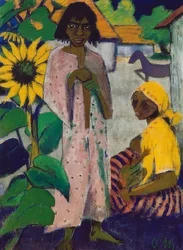 Zigenare och solrosor. 1927