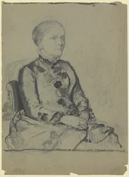 Porträtt av Amalie Scholderer, konstnärens svägerska