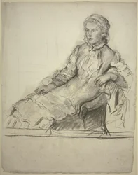 Miss Cobden i fåtöljen