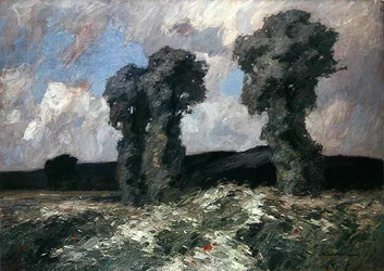 Willow Trees in the Lahn Valley (olja på duk)