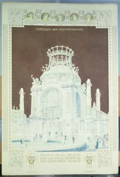 Academy of Fine Arts, Wien, design för Hall of Honor (färgpenna)