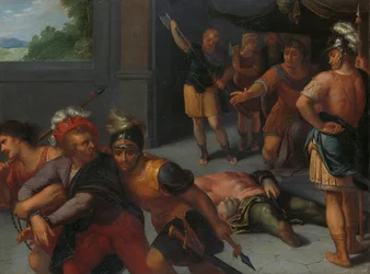 Halshuggningen av Claudius Paulus och tillfångatagandet av Julius Civilis Halshuggning av Julius Paulus och fängelse av Claudius Civilis en av en serie om tolv om batavernas uppror mot romarna