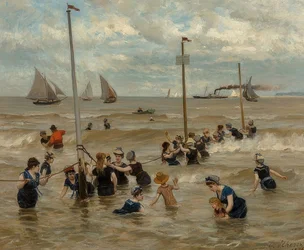 Simma i havet. 1876