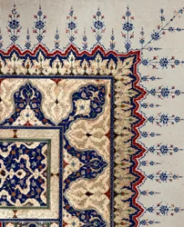 Osmansk konst: siddetalj av codex B 373, miniatyr. 1500-talet. Istanbul, Topkapi Sarayi Museum Library