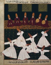 Ritual av virvlande dervischer i Konya