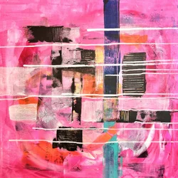 Livfull rosa abstrakt