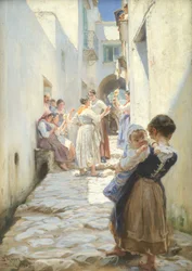 En gata i Torello, Italien