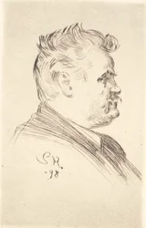 Porträtt av Carl Locher, profil