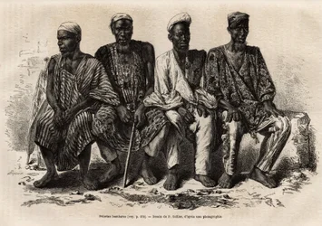 Bambara-pilgrimer (mollemer eller muslimska religiösa ledare), som respekterar alla de befolkningsgrupper de försöker moralisera, tillverkar gris-gris och utövar lite medicin och anlitas ofta som nyhetsbärare och vid förberedelserna inför fred, här under