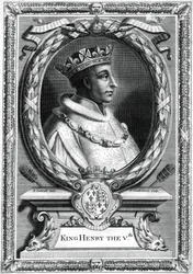 Henrik V, kung av England.