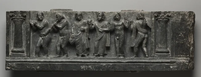 Babylonian Relief, Pakistan, Gandhara, Buner Area, Early Cushion Period (Ed 1-3to) (Schist)
