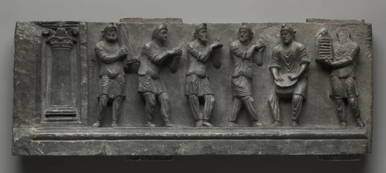 Babylonian Relief, Pakistan, Gandhara, Buner Area, Early Cushion Period (Ed 1-3to) (Schist)