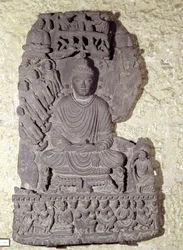 Sittande Buddha i meditation, 1:a-4:e århundradet