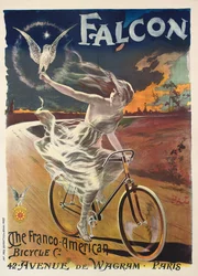 Reklamaffisch för Falcon-cyklar, cirka 1894
