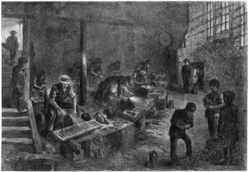 Gaffelsliparnas skrov, tillverkar Sheffield stål, 1866.