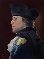 Facing the Enemy - George Washington, 2010 (olja på duk)