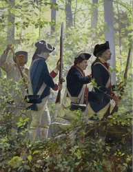 Forest Fire, 2009 (olja på duk)