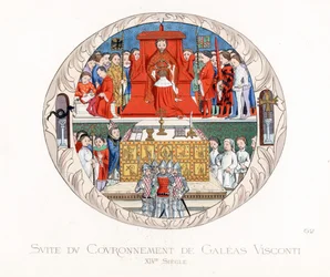 Kröningen av Jean Galéas Visconti (Gian Galeazzo Visconti)